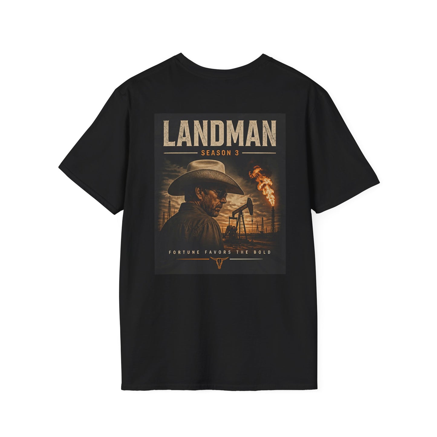 West Texas Permian Basin Landman Oilfield T-Shirt — Landman Season 3 Vintage Cowboy Oil Exploration Tee