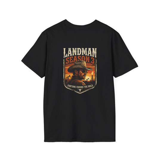 West Texas Permian Basin Oil Exploration T-Shirt — "Landman Season 3" Vintage Cowboy Tee