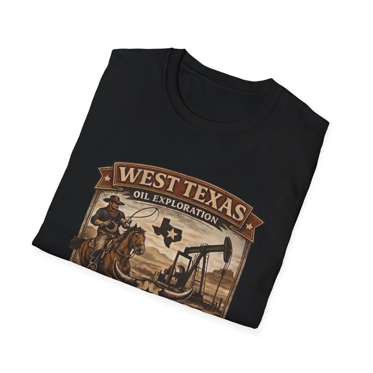 West Texas Permian Basin Oil Exploration T-Shirt — "Landman Season 3" Vintage Cowboy Tee